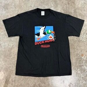 Vintage‎ Nintendo Duck Hunt promo tee Size L